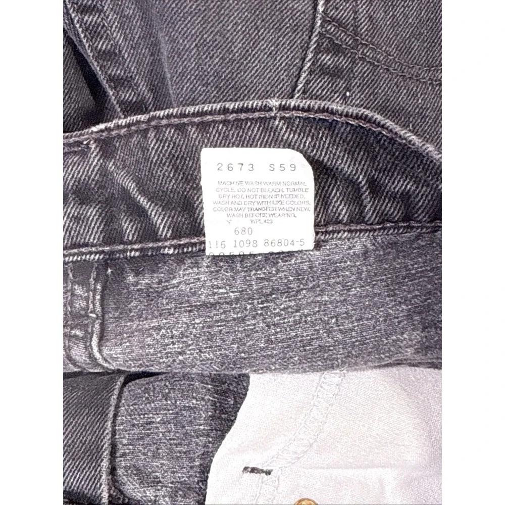 Levis 505 Jeans Mens Size 38x36 Black Straight Y2k VTG Americana Classic